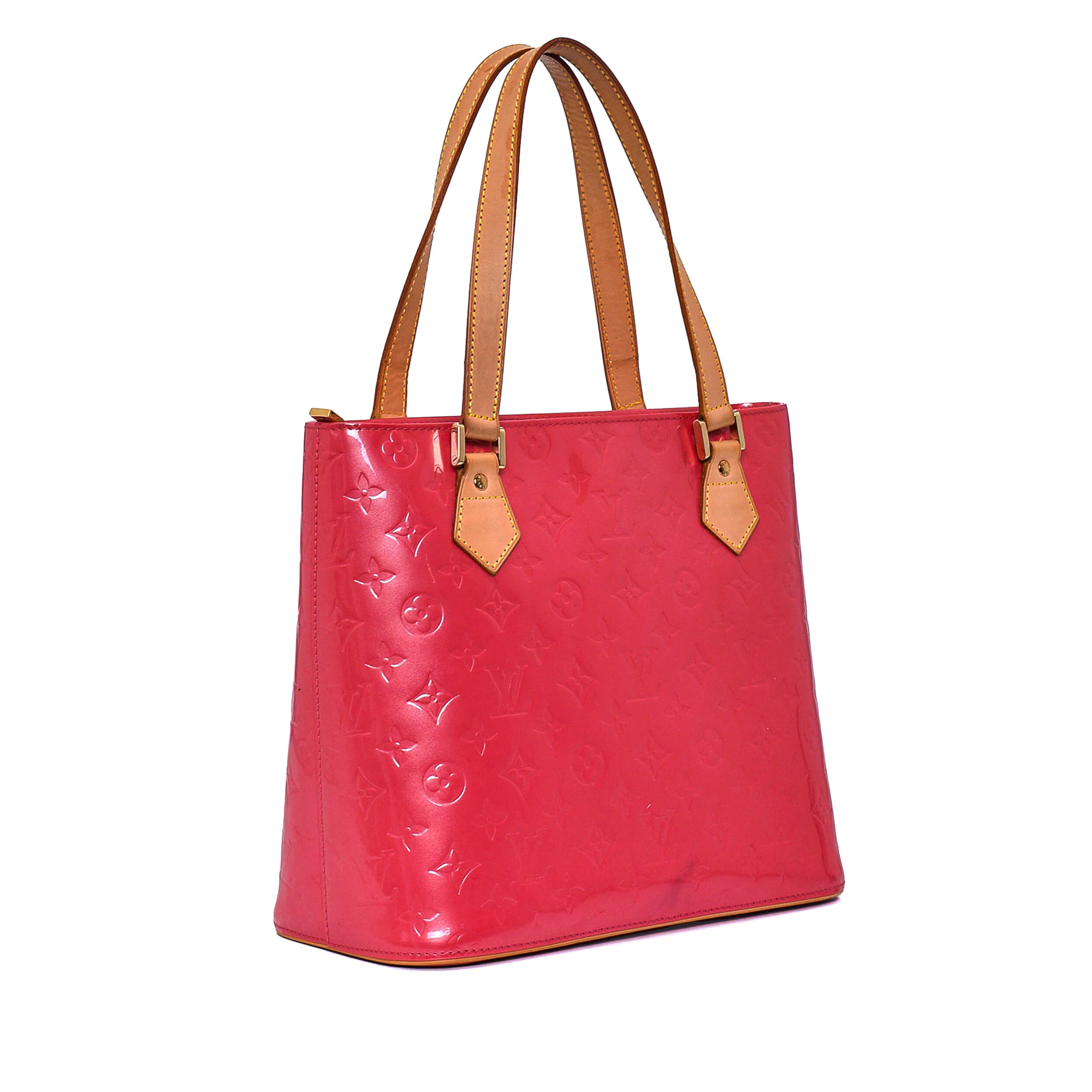 Louis Vuitton - Rose Pop Monogram Vernis Leather Houston Tote Bag